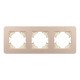 Рамка на 3 поста алюминиевая Arlight FRM-AKIRY-SFAL-3-GD 049742