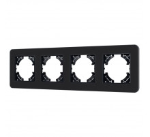 Рамка на 4 поста стеклянная Arlight FRM-OMALI-SFGS-4-BK 049717