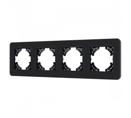 Рамка на 4 поста стеклянная Arlight FRM-OMALI-SFGS-4-BK 049717