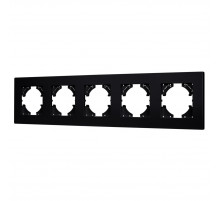 Рамка на 5 постов пластиковая Arlight FRM-PERIO-PL-5-BK 049763