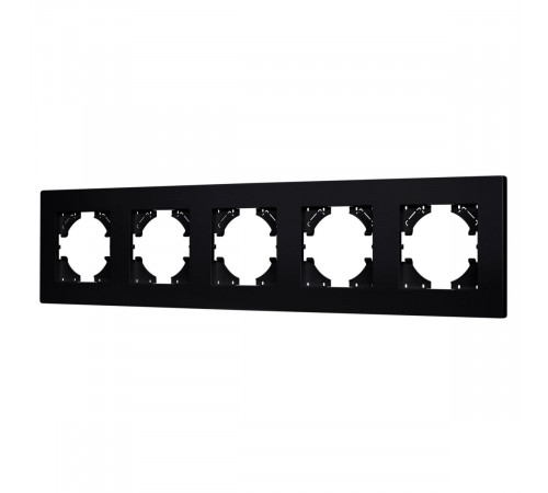 Рамка на 5 постов пластиковая Arlight FRM-PERIO-PL-5-BK 049763 Рамка на 5 постов пластиковая Arlight FRM-PERIO-PL-5-BK 049763