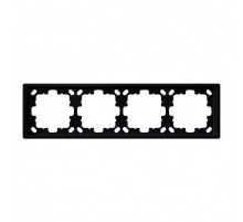 Рамка серия FD 4-постовая (soft touch) Jasmart FD1004PBM