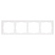 Рамка пластиковая Arlight FRM-NOBE-SFPL-4-WH 054223