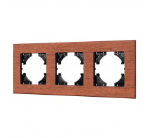 Рамка на 3 поста из натурального дерева Arlight FRM-XSILO-WD-3-NL 050873