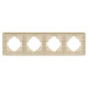 Рамка на 4 поста стеклянная Arlight FRM-OMALI-SFGS-4-GD 049719