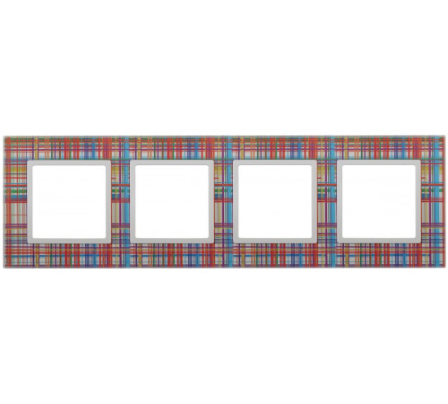 Рамка на 4 поста Эра Elegance 14-5104-00