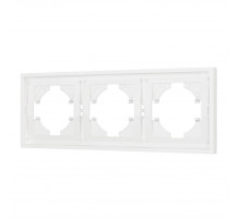 Рамка пластиковая на 3 поста Arlight FRM-TENDO-SFPL-3-WH 054653