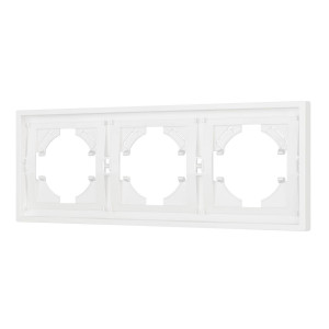 Рамка пластиковая на 3 поста Arlight FRM-TENDO-SFPL-3-WH 054653