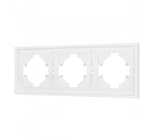 Рамка пластиковая на 3 поста Arlight FRM-TENDO-SFPL-3-WH 054653