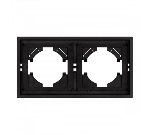Рамка пластиковая на 2 поста Arlight FRM-TENDO-SFPL-2-BK 054646