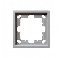 Рамка серия FD 1-постовая, цвет Белый матовый (soft touch) Jasmart FD1001PWM