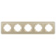 Рамка на 5 постов стеклянная Arlight FRM-OMALI-SFGS-5-GD 049723