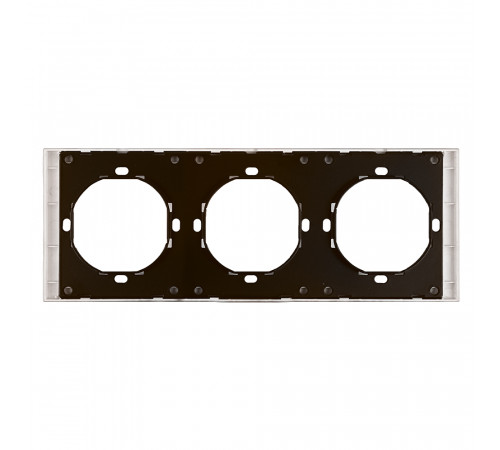 Рамка 3-местная Stekker Мия PFR00-3003-08 пудровый жемчуг 50488