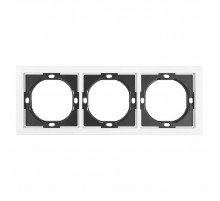 Рамка 3-местная Stekker Мия PFR00-3003-01 белая магнолия 50458