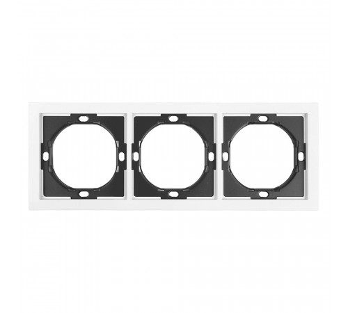 Рамка 3-местная Stekker Мия PFR00-3003-01 белая магнолия 50458