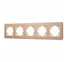 Рамка на 5 постов алюминиевая Arlight FRM-AKIRY-AL-5-GD 049736