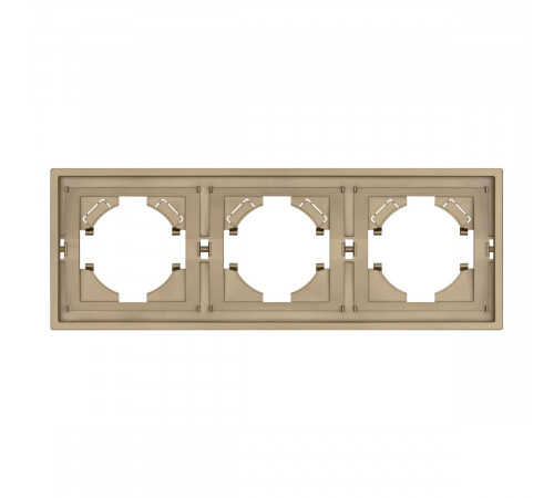 Рамка пластиковая на 3 поста Arlight FRM-TENDO-SFPL-3-GD 054651