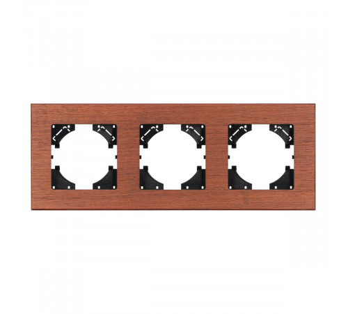 Рамка на 3 поста из натурального дерева Arlight FRM-XSILO-WD-3-NL 050873 Рамка на 3 поста из натурального дерева Arlight FRM-XSILO-WD-3-NL 050873