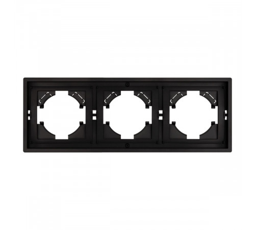 Рамка пластиковая на 3 поста Arlight FRM-TENDO-PL-3-BK 053844