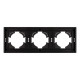 Рамка пластиковая на 3 поста Arlight FRM-TENDO-PL-3-BK 053844