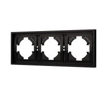 Рамка пластиковая на 3 поста Arlight FRM-TENDO-PL-3-BK 053844