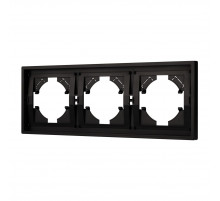 Рамка пластиковая на 3 поста Arlight FRM-TENDO-PL-3-BK 053844