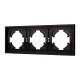 Рамка пластиковая на 3 поста Arlight FRM-TENDO-PL-3-BK 053844