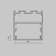 Рассеиватель для профиля 50×50 Чёрный, 2 м Maytoni Led Strip ALM-5050T-B-DF-2M 642048