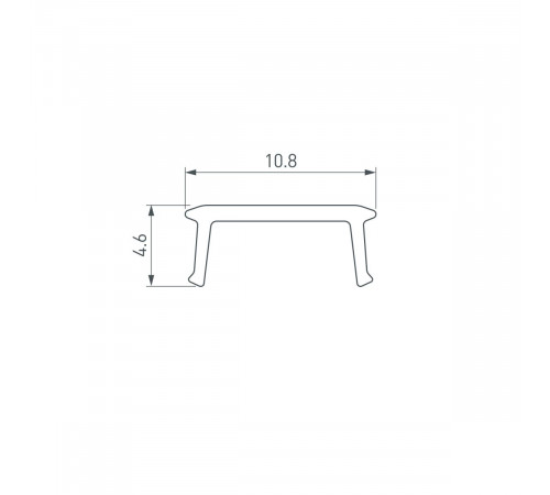 Экран Arlight SHELF-600-2000 OPAL (Пластик) 060587