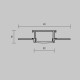 Рассеиватель для профиля 61×14 Maytoni Led Strip ALM-6114-B-DF-2M 642014