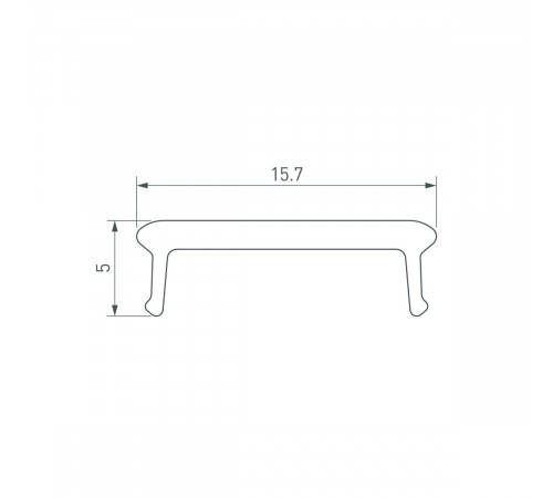 Экран призматический Arlight LINE-W16-2000 BLACK (Пластик) 063965