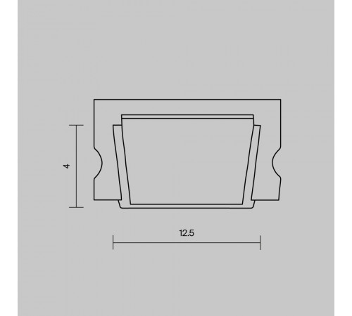 Рассеиватель для профиля 15×06 Maytoni Led Strip ALM-001-B-DF-2M 642021 Рассеиватель для профиля 15×06 Maytoni Led Strip ALM-001-B-DF-2M 642021