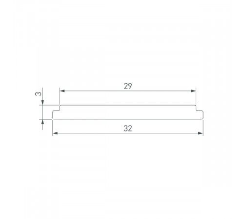 Экран Arlight LINE-3560-BENT-SIDE-2M OPAL 062982