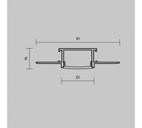 Рассеиватель для профиля 61×14 Maytoni Led Strip ALM-6114-O-DF-10M 642015 Рассеиватель для профиля 61×14 Maytoni Led Strip ALM-6114-O-DF-10M 642015