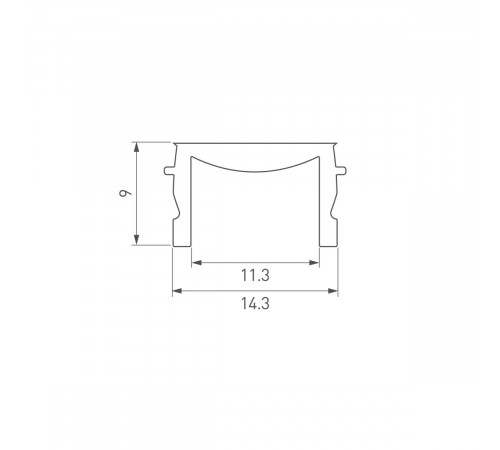 Экран матовый Arlight HR-M-IP65-3000 (Пластик) 065929