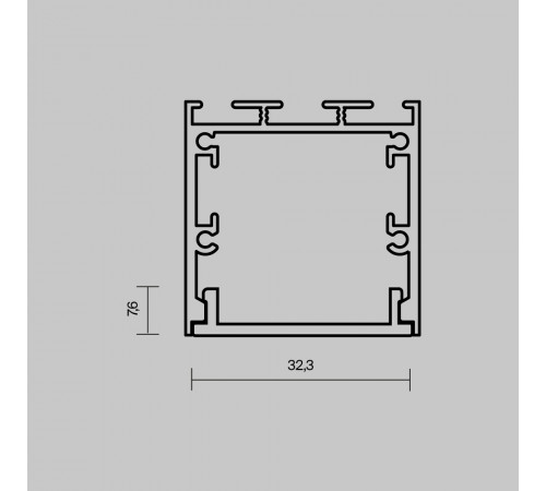 Рассеиватель для профиля 35×35 Maytoni Led Strip ALM-35-B-DF-3M 642041
