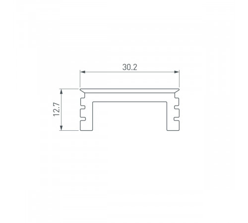 Экран Arlight LINE-3535-BENT-SIDE-2M OPAL 055987
