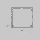 Рассеиватель для профиля 35×35 Maytoni Led Strip ALM-3535A-O-DF-10M 642031