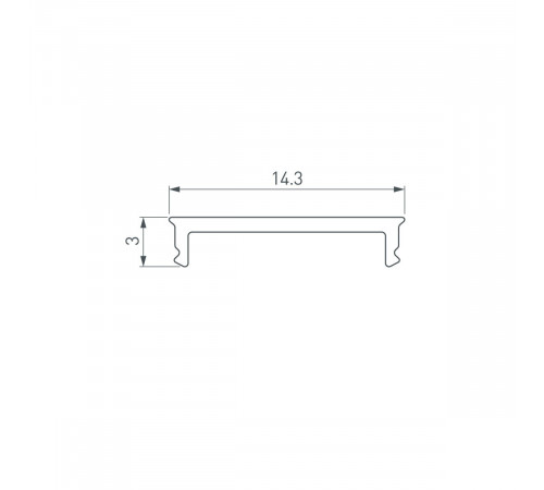 Экран Arlight SL-SLIM15-H10-W14-3000 OPAL (Пластик) 065381