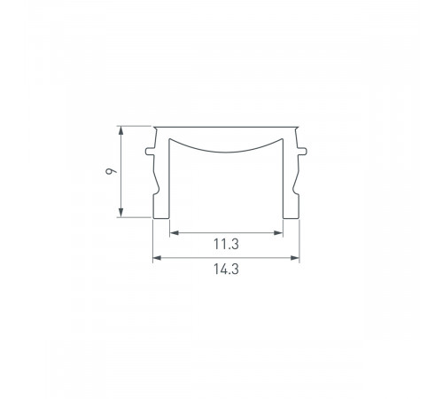 Экран матовый Arlight HR-M-IP65-2000 065928