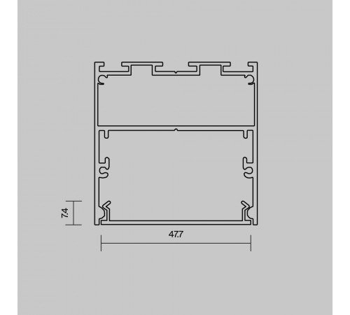 Рассеиватель для профиля 50×50 Maytoni Led Strip ALM-5050T-O-DF-10M 642050