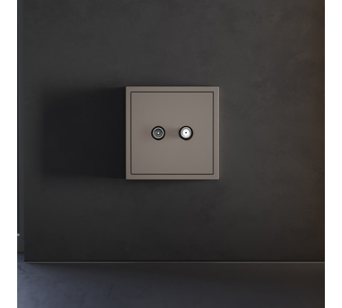 Накладка для розетки телевизионной оконечной TV+SAT Voltum S70 (капучино) VLS001614