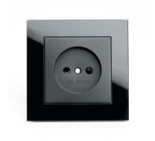 Розетка 1-местная б/з с защитной шторкой Stekker Катрин 39512