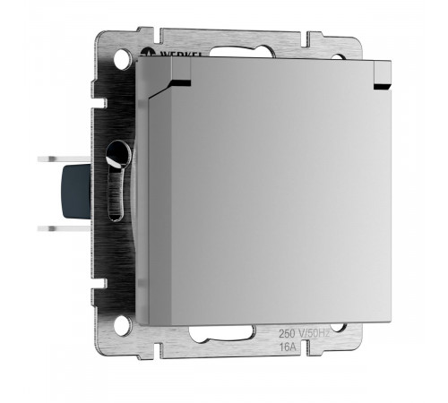 Розетка влагозащ. с зазем. с защит. крышкой и шторками Werkel W1171206 4690389213427 a069626