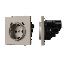 Розетка зк со шторками с USB тип C+С софт-тач кашемир Arlight SCT-MUCC-SFPL-CA (250V, 16A) 061814(1)
