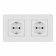 Розетка Arte Milano SET16-2-40-1x2 white