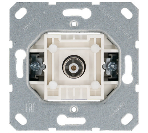 Розетка TV Ф9.5mm оконечная с накладкой, цвет Тауп Jasmart G6001T