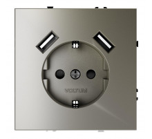 Розетка с USB, А+А Voltum S70 VLS040404