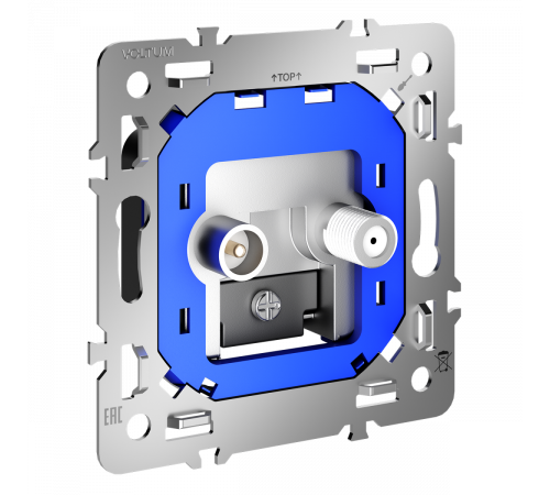 Механизм розетки телевизионной оконечной TV+SAT Voltum S70 VLS0604M