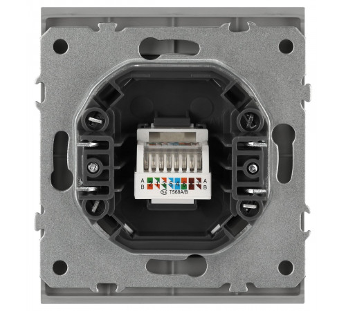 Розетка Эра Arktik 16-3107-03 информационная RJ45 алюминий Б0070476